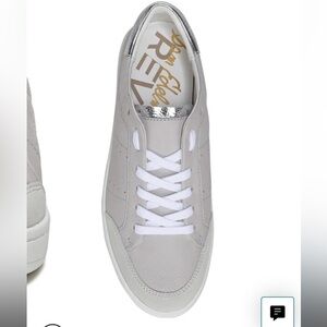 Sam Edelman Josi stone silver lace‎ up sneakers leather sz 11